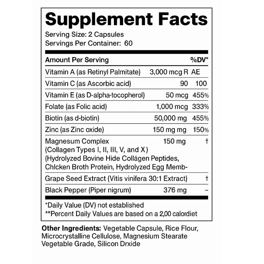 14-in-1 Hair + Skin + Nails Boost Complex