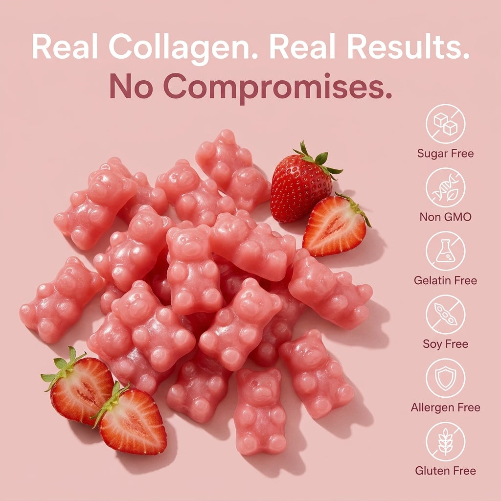 Premium Strawberry Collagen Gummies