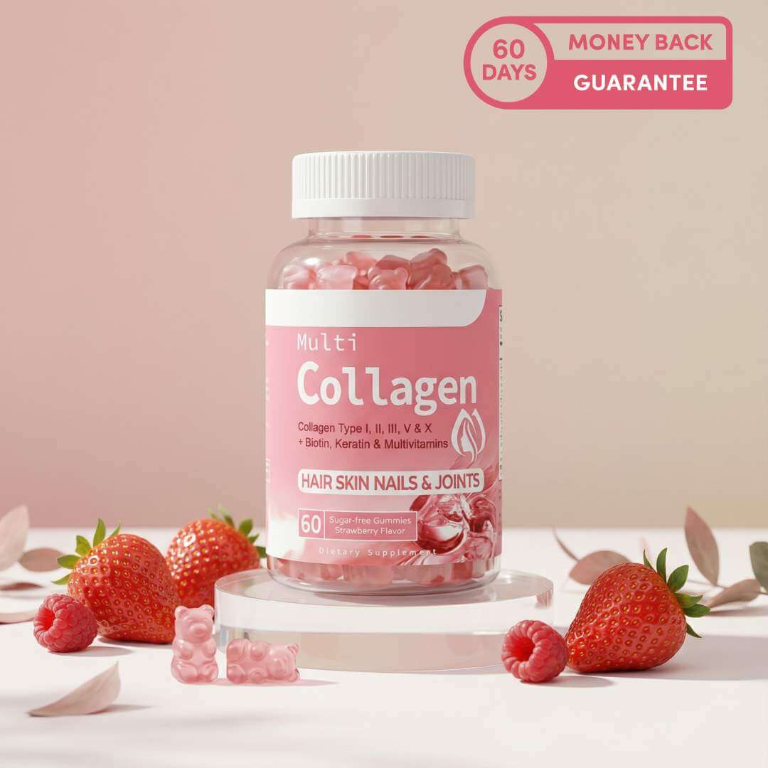 Premium Strawberry Collagen Gummies