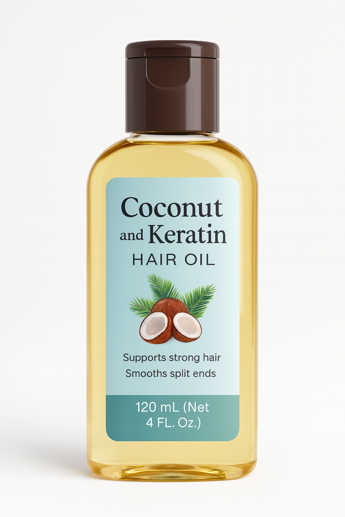 Coconut and Keratin Hair Oil