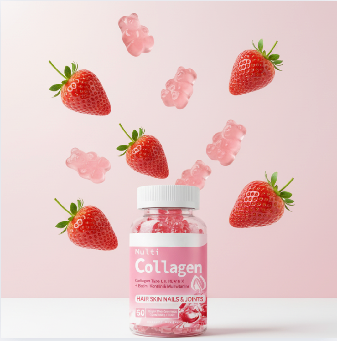 Premium Strawberry Collagen Gummies